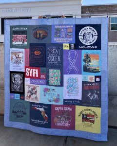 AXO Sorority T-shirt Quilt