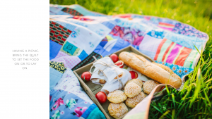 Picnic on a quilt