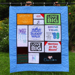T-shirt Quilt framed block borders